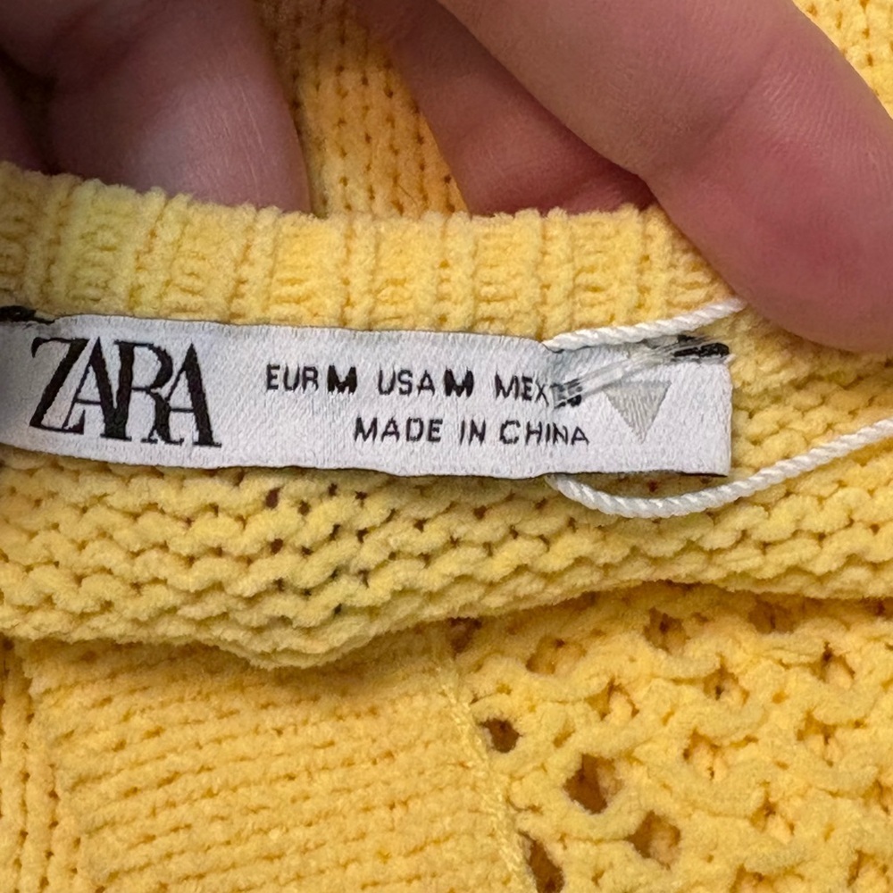 Zara Mustard Sleeveless Mini Dress - Picture 2 of 11